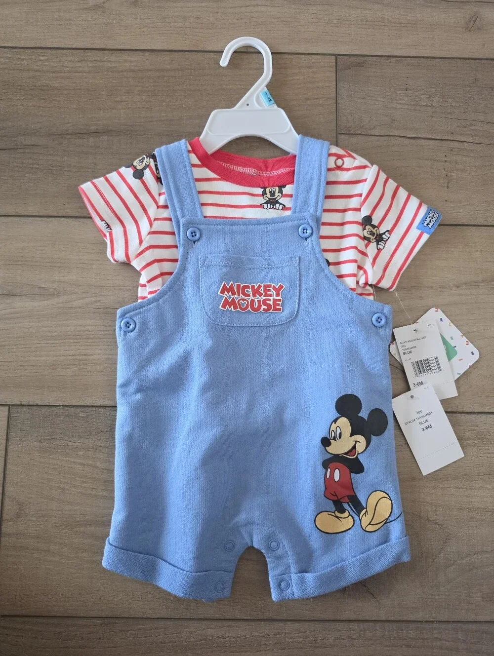 NWT Disney Baby Mickey Mouse Shortall